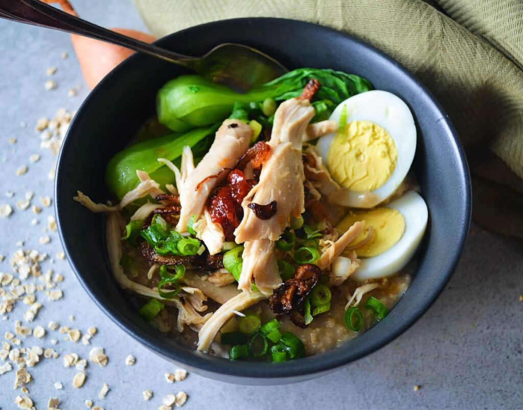 Oatmeal Congee - Cook with Chung